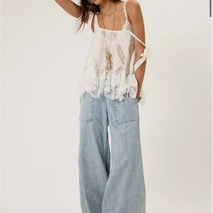 Free People Denim Blue Flare Jeans